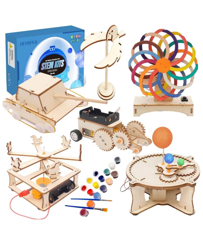 Kit de experimentos de ciencia, bricolaje, con herramienta de pintura de 12 colores (6 KITS)