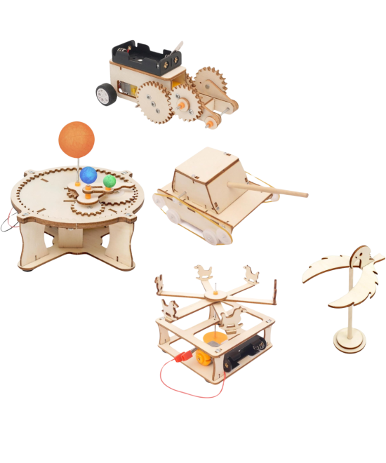 Kit de experimentos de ciencia, bricolaje, con herramienta de pintura de 12 colores (6 KITS)