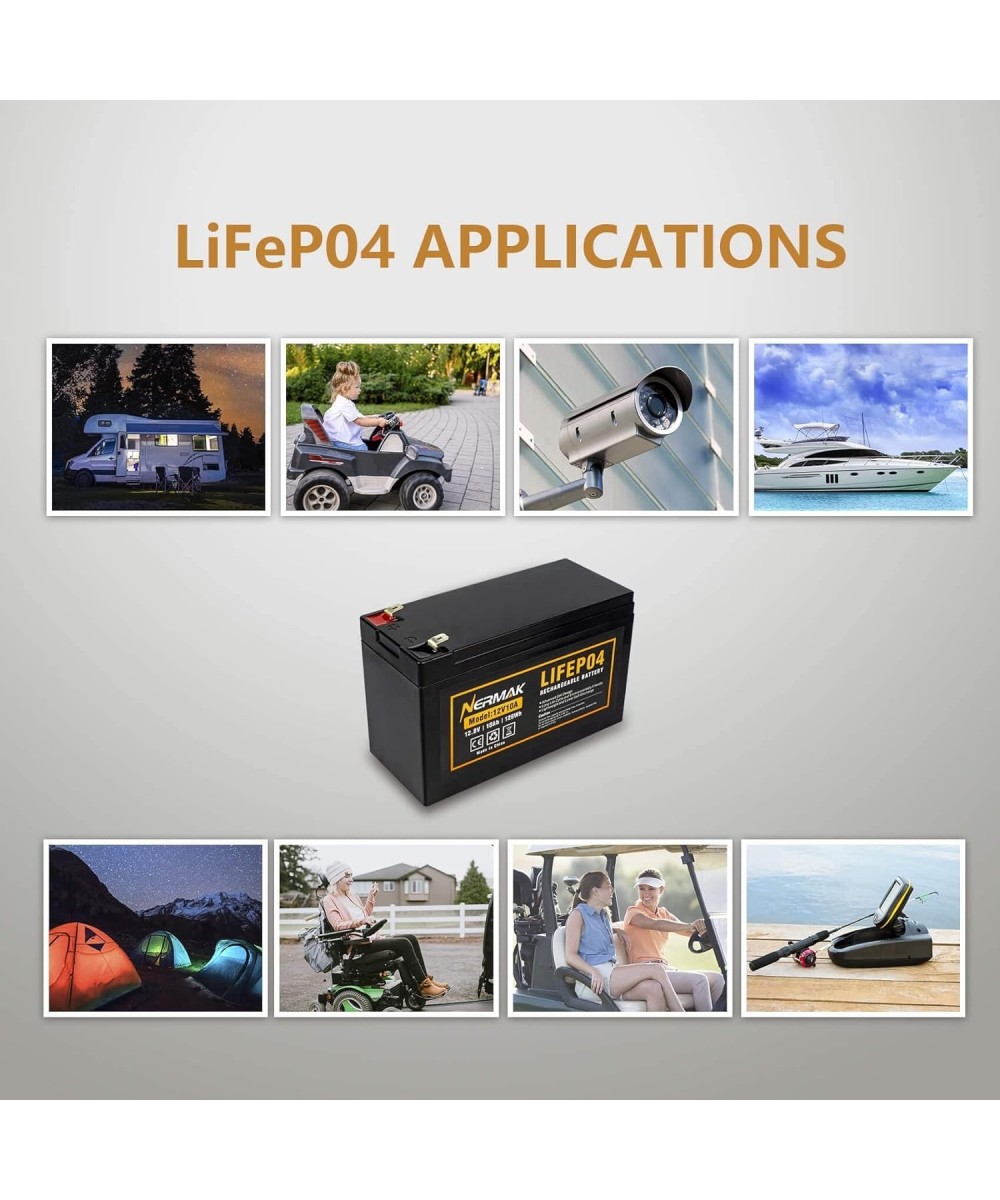 Bateria de lifePO4 recargable Nermak 12V 10A 128Wh