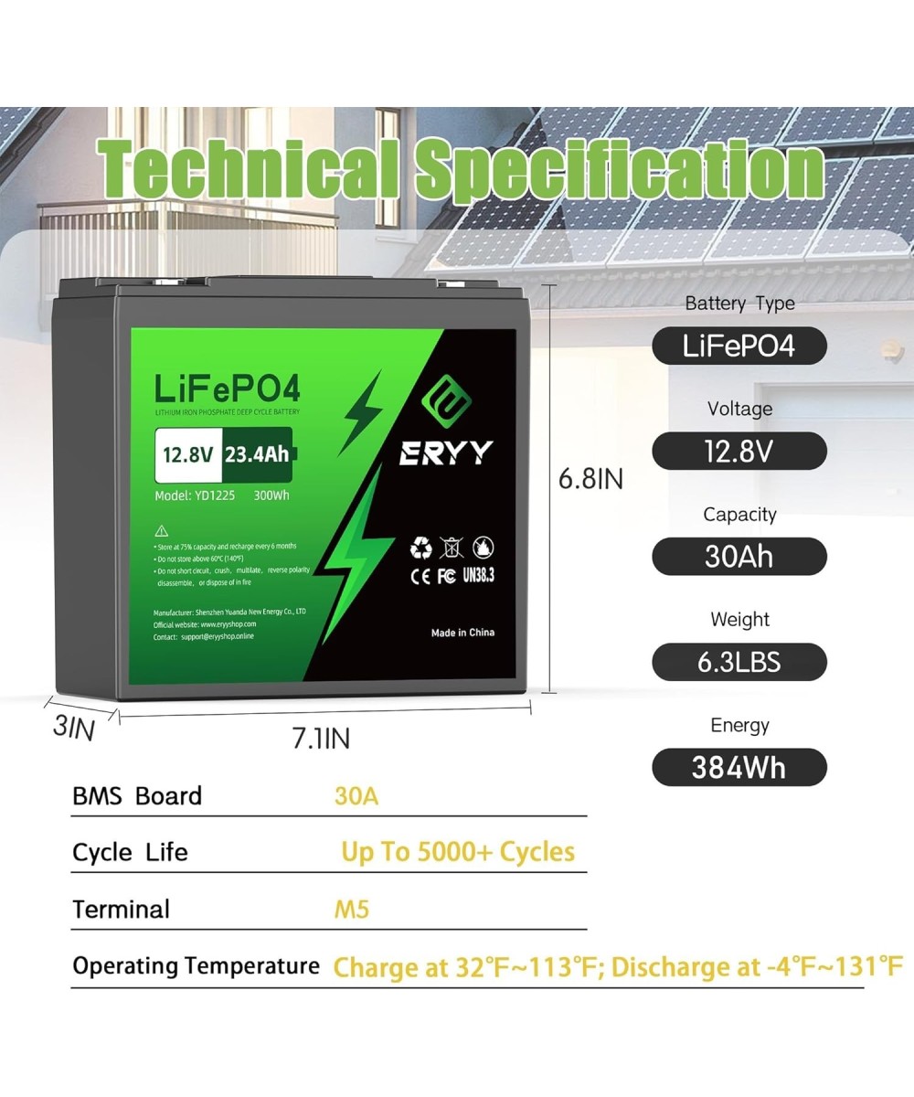 Bateria LiFePO4 12.8V 23.4Ah 300Wh