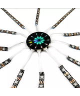 Luces Led ritmicas tipo fuego artificiales