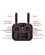 Control remoto para drone 8 canales HT-8A
