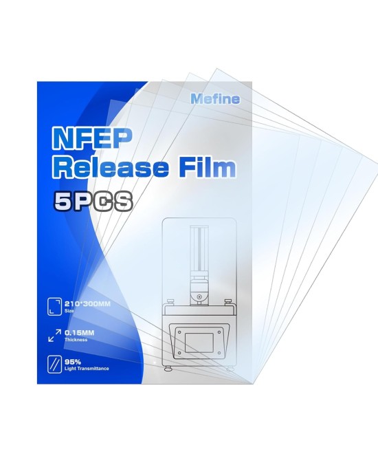 Hojas Laminadas con Pelicula FEP/NFEP para Impresora 3D de Resina ANYCUBIC M5 210 x 300mm