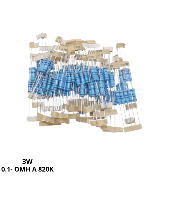 Resistencias de Filamento de Carbon 3W 1% 1 Valor (5 Unidades)