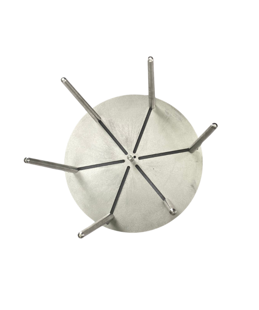 Disco de carrete con 6 varillas