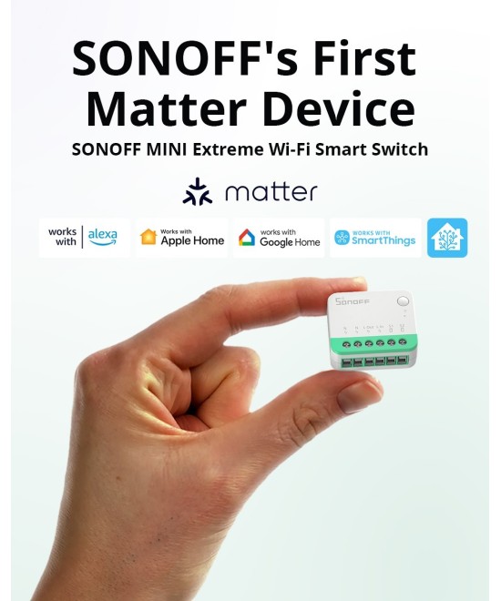 Interruptor inteligente inalambrico mini Sonoff MINIR4M Matter