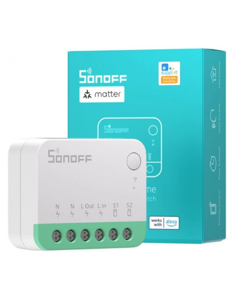 Interruptor inteligente inalambrico mini Sonoff MINIR4M Matter