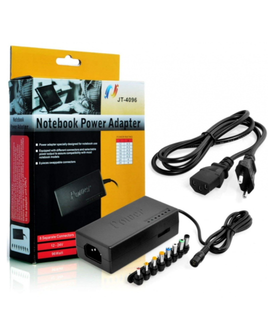 Fuente regulable 12V-24V 4.5A con 8 Adaptadores de corriente