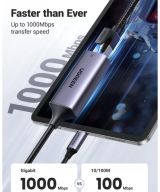 Adaptador de Red USB-C a RJ45 10/100/1000Mbps UGREEN