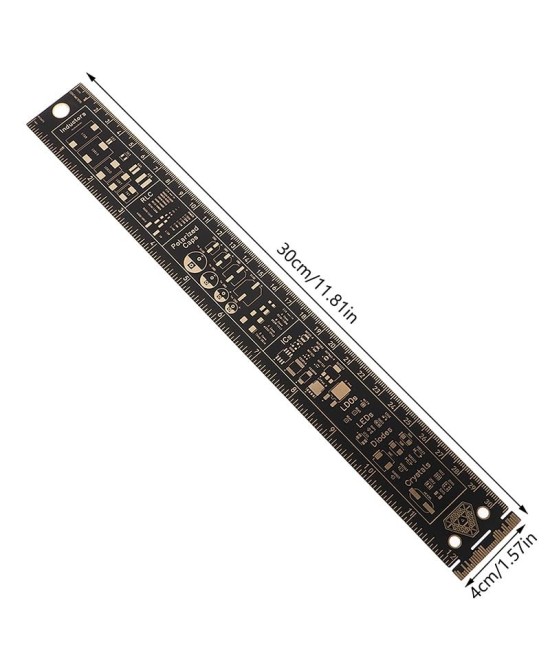 Regla multifuncional para PCB tipo B 30cm