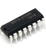 Demultiplexor / decodificador SN74LS138N DIP16