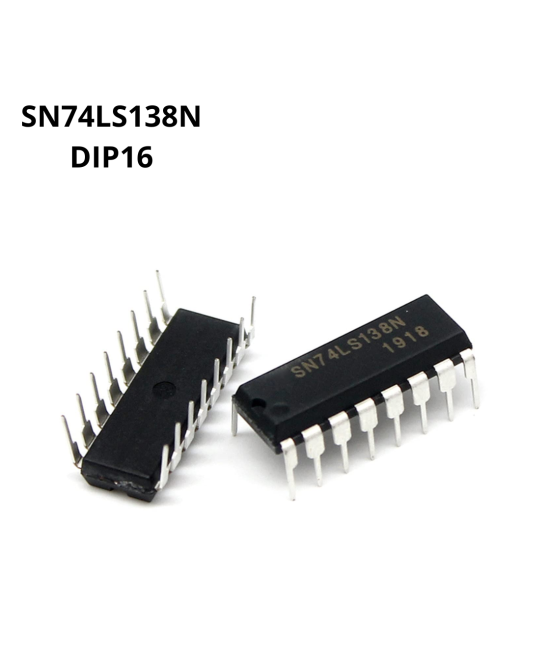 Demultiplexor / decodificador SN74LS138N DIP16