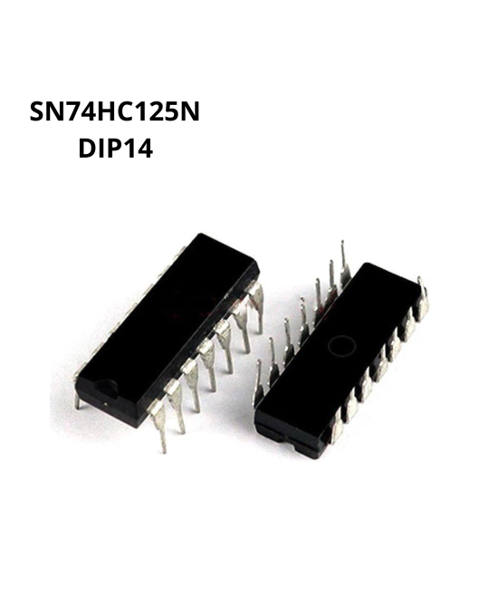 Bufer de 4 canales, 3 estados SN74HC125N DIP14