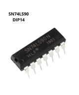 Contador de decadas SN74LS90 DIP-14