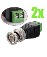 2X conector BNC para CCTV