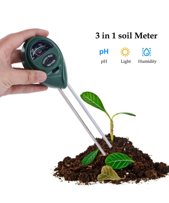 Medidor de PH del suelo analogo 3 en 1