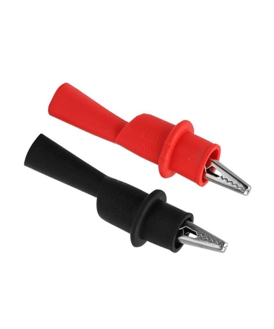 Puntas de prueba lagartija para multimetro (2U)