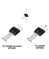 Triac BTA06-600V 6A