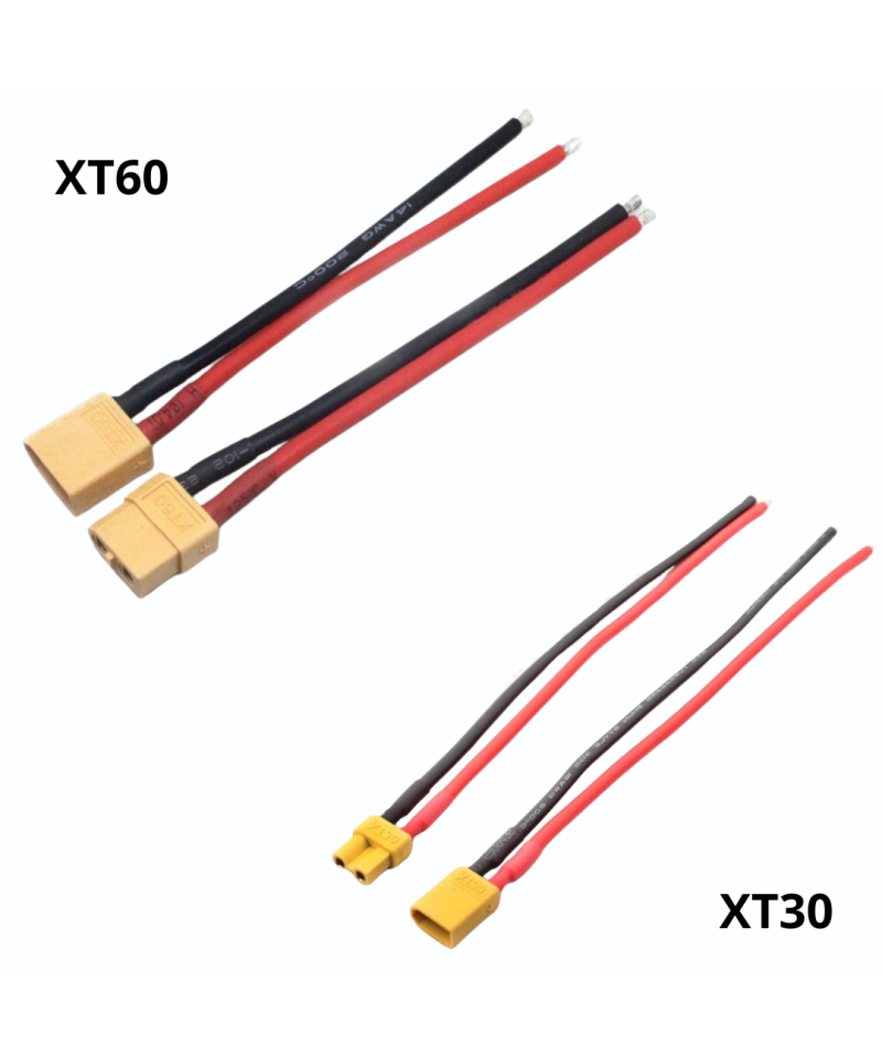 Conector XT30 Y XT60 macho y hembra con cable
