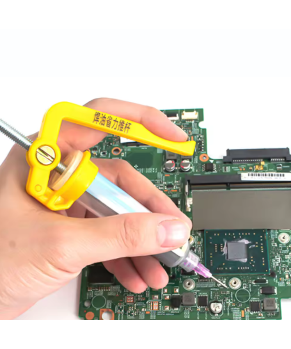 Aplicador metalico tipo jeringa