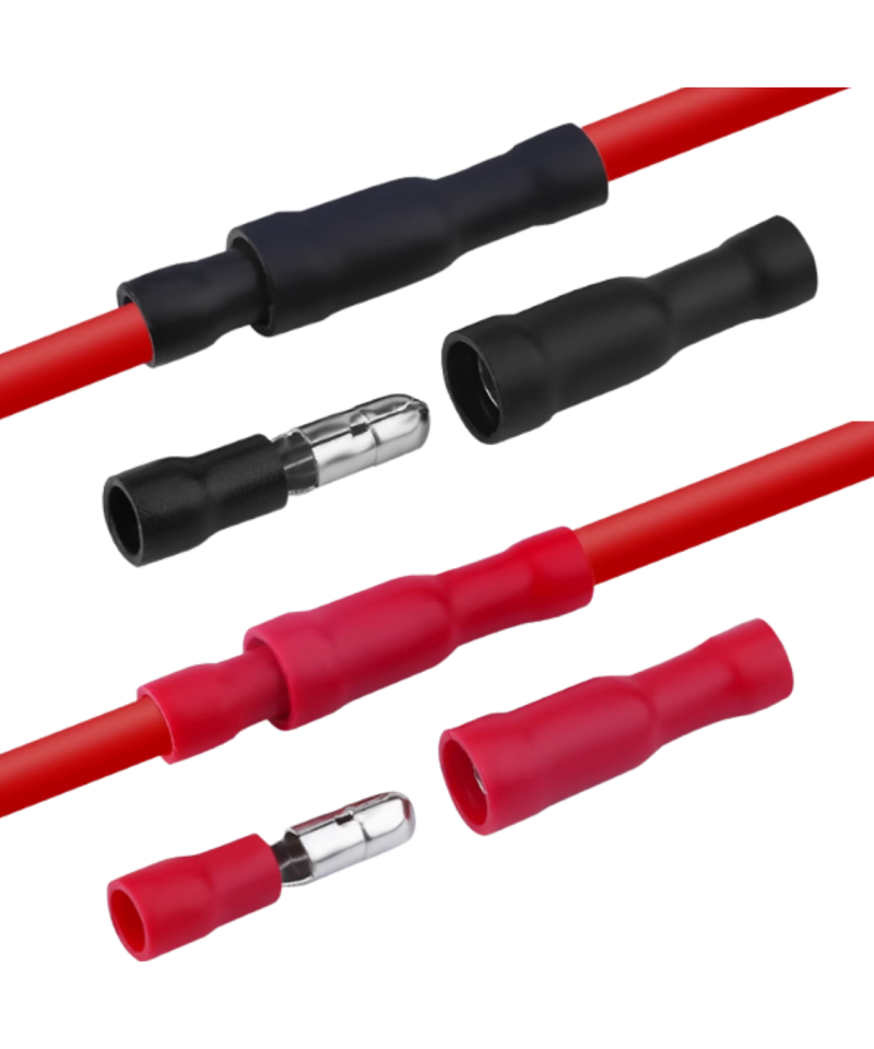 Terminal de conexion FRD/MPD1.25-156 negro y rojo 2 pares