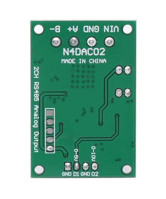 Modulo convertidor digital analogo 12V RS485 2 canales