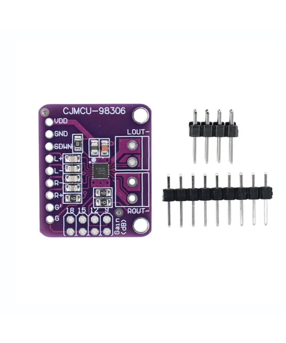 Modulo amplificador de audio estereo MAX98306 clase D 3.7W