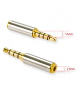 Adaptador de audio 2.5mm a 3.5mm/3.5mm a 2.5mm hembra XC-206