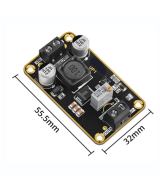 Modulo regulador de voltaje 3V-32V a 3-35V 2.5A con acrilico