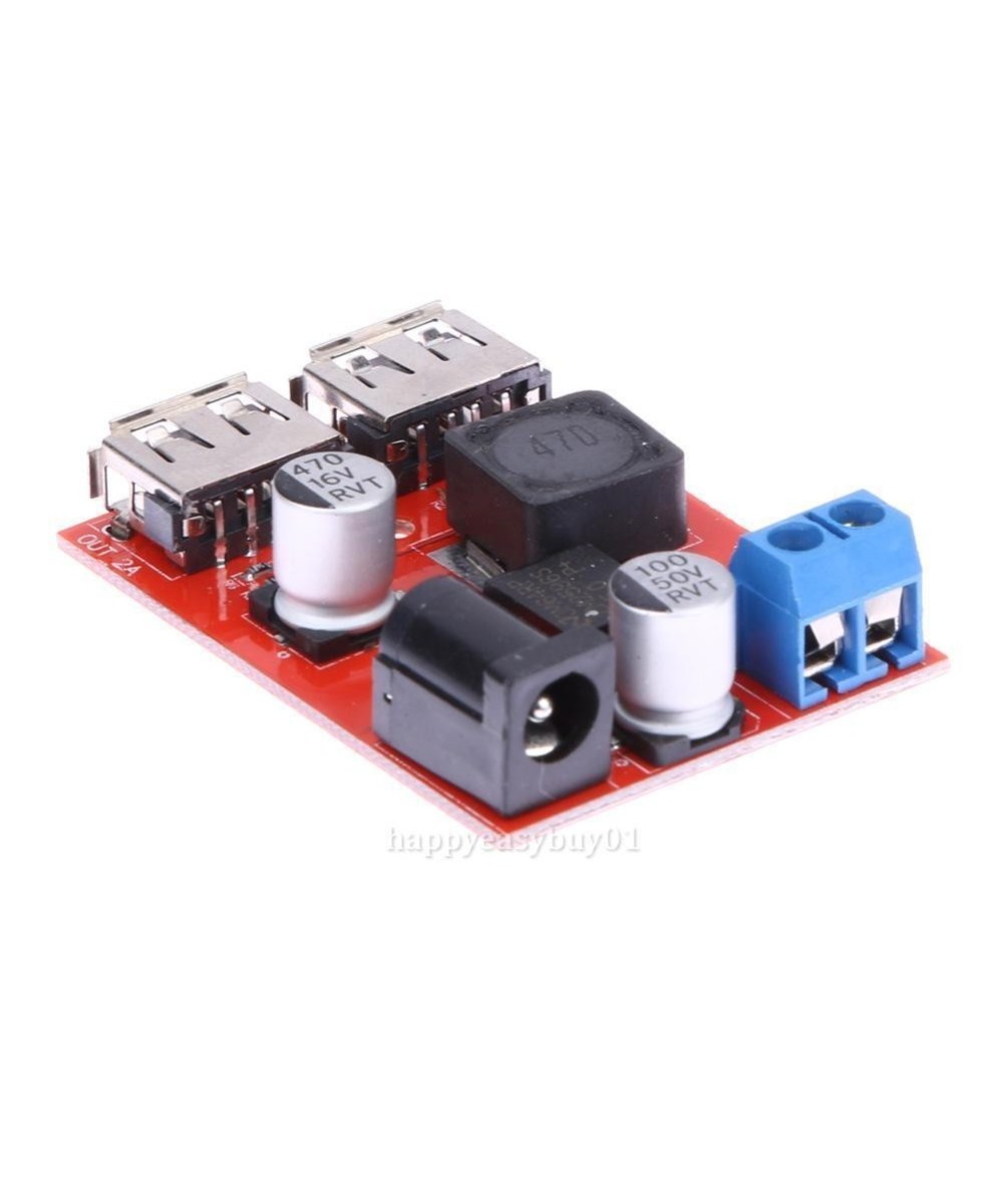 Regulador de voltaje USB 3A dual