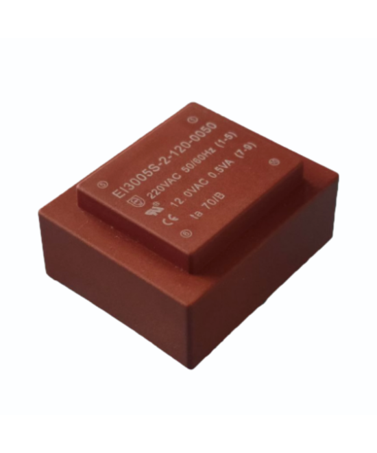 Transformador de potencia para PCB mini 220V a 12V 0.5W EI3005S-2-120-0050