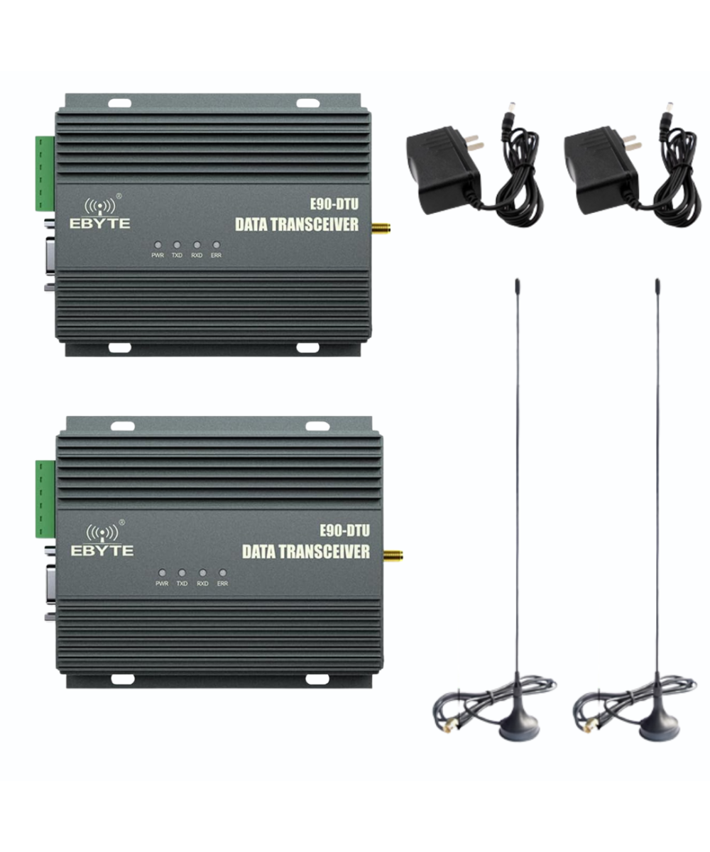 Sistema de comunicacion 15W E90-DTU(230SL42) 230Mhz 30Km TX/RX (par)