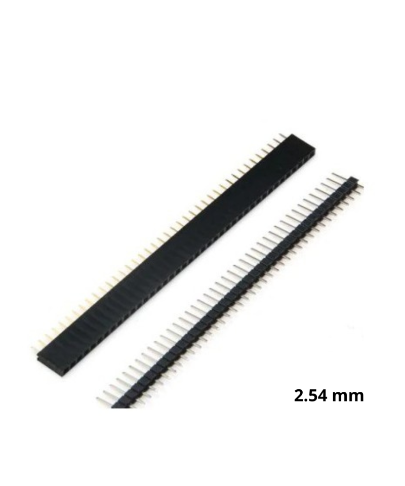 Pines de conexion macho - hembra 2.54mm 120 pines (3 pares)