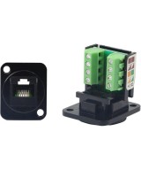 Conector rj45 terminal de bloque cat 5e para empotrar