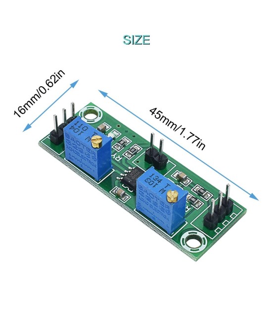 Amplificador operacional LM358 de señal y voltaje debil