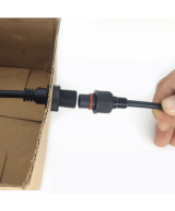 Conector impermeable 2/3/4 pines macho - hembra para montaje