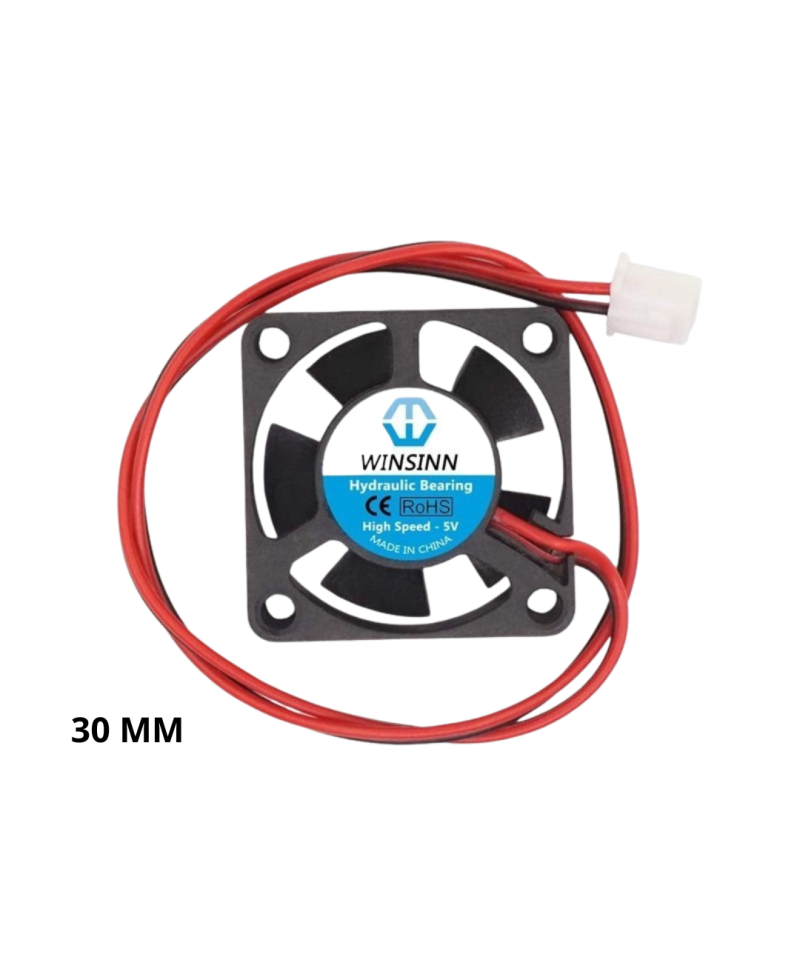 Ventilador plastico  2 lineas 5V /12V 30x10mm