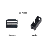 conector IDC para faja de datos 6 - 64 pines hembra - macho