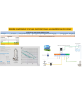 Kit de sistema de bomba Sumergible para aguas residuales 220V 1500W 2'' 50WQ15-15-1.5S una fase