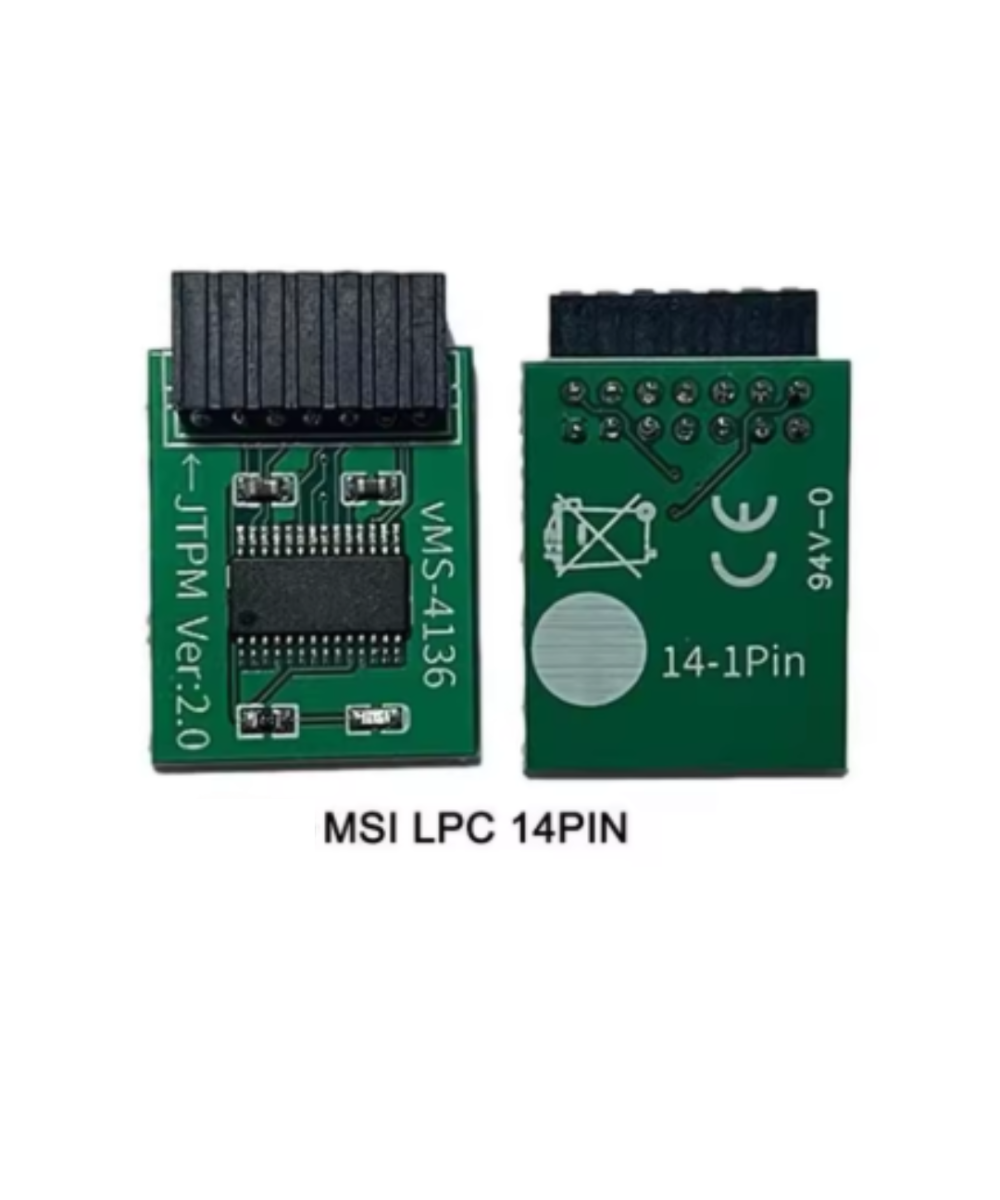 Modulo de seguridad TPM 2.0 MSI SPI LPC