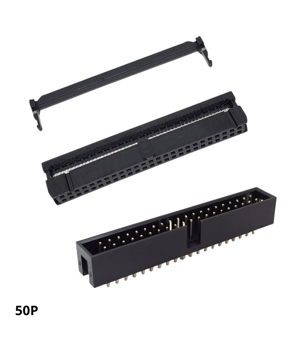 conector IDC para faja de datos 6 - 64 pines hembra - macho