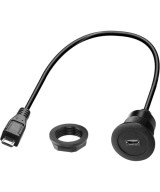 Extesion micro USB Macho Hembra para montaje 30CM