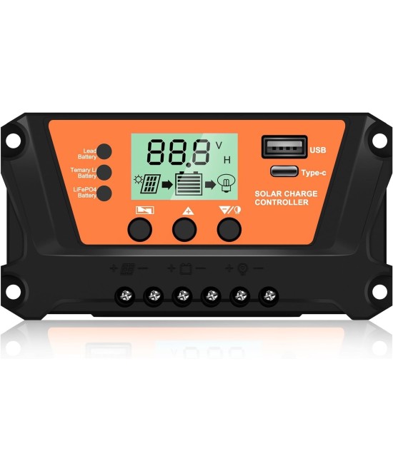 Controlador de carga Solar 30A lifePo4