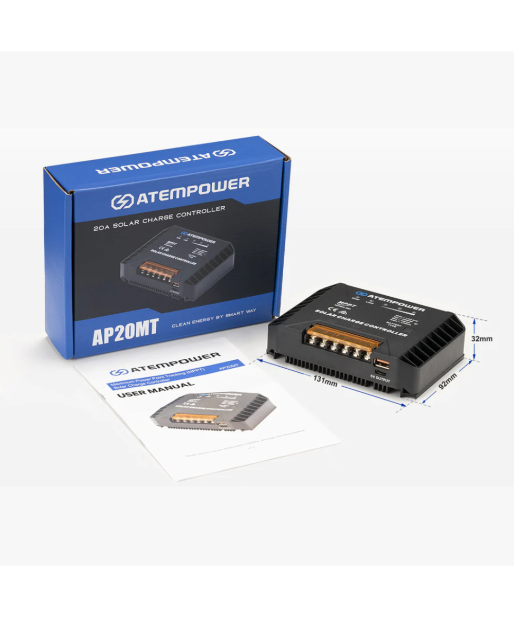 Controlador de carga solar MPPT ATEMPOWER AP20MT 20A