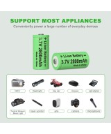 Bateria recargable de litio 16340 3.7V 2800mah