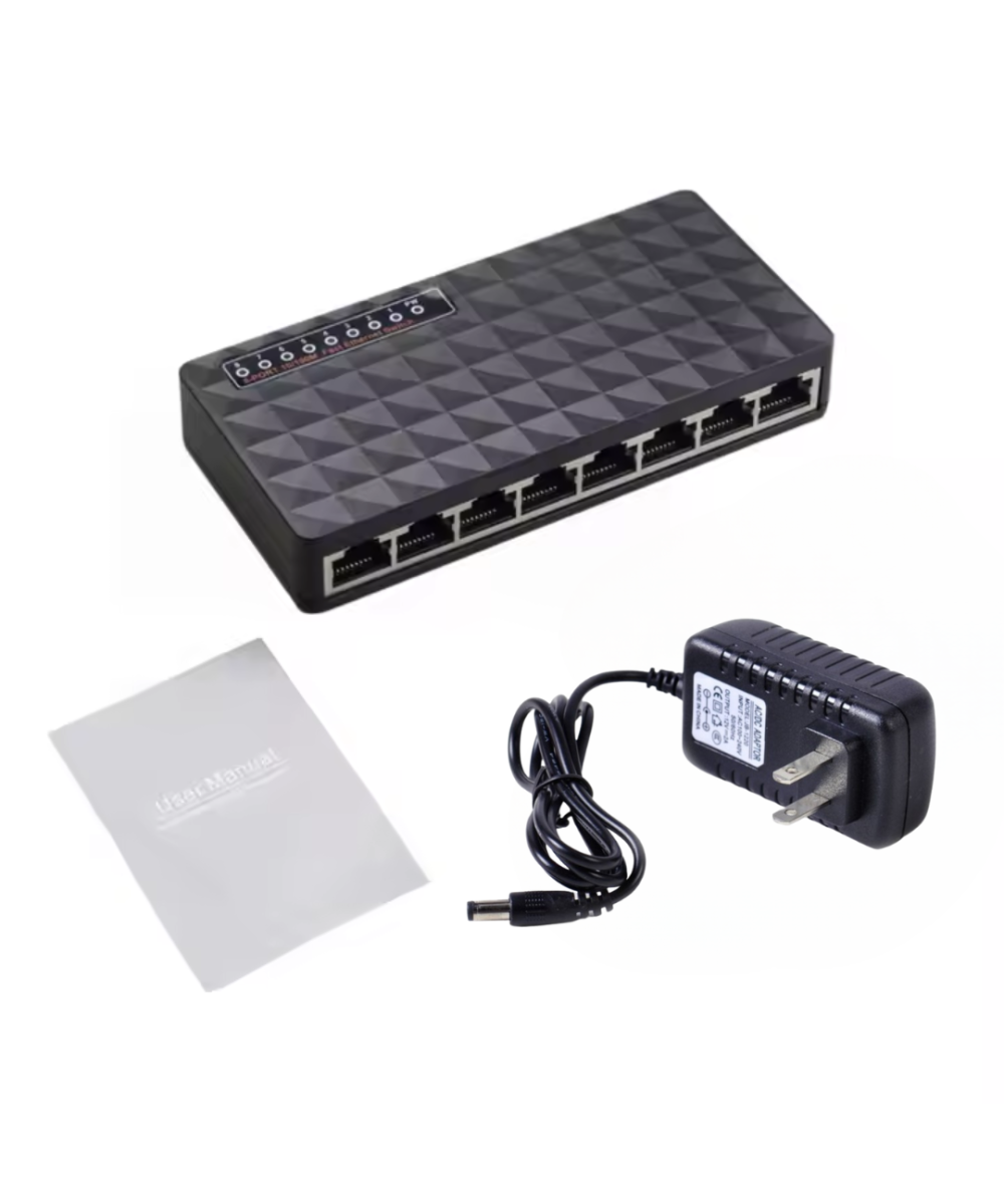 Switch LAN 8 puertos 100MBPS