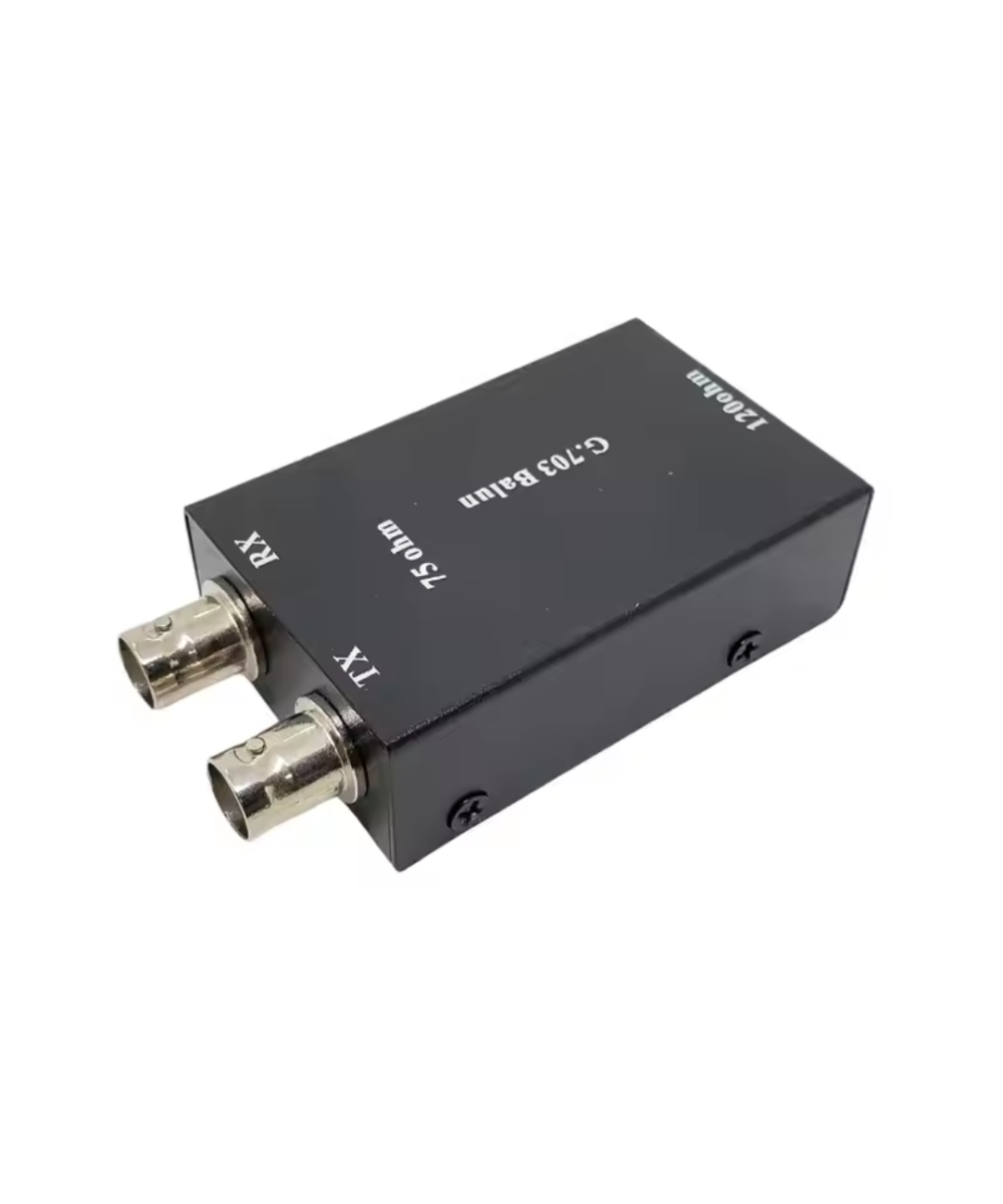 Convertidor coaxial BNC a RJ45 2.048Mbps G703 75 Ohm a 120 Ohm