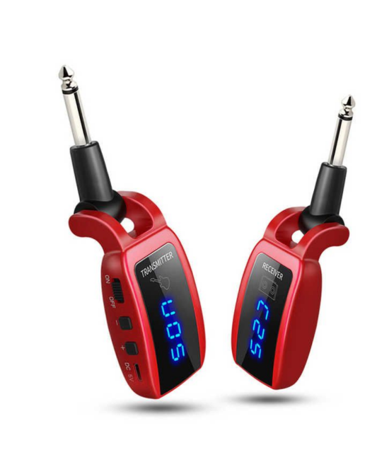 Transmisor y receptor para Guitarra 1/4 (6.35mm) UHF U12DX inalambrico