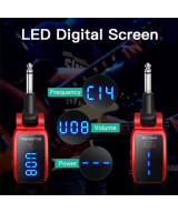 Transmisor y receptor para Guitarra 1/4 (6.35mm) UHF U12DX inalambrico