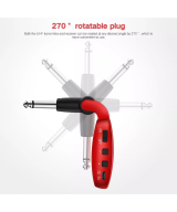 Transmisor y receptor para Guitarra 1/4 (6.35mm) UHF U12DX inalambrico